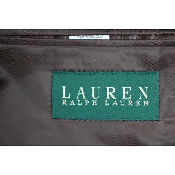 Lauren Ralph Lauren Blazer Mens 42L Brown Microfiber Faux-Suede Sports Jacket - Picture 6 of 10